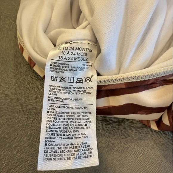 COPY - Janie and Jack Zebra Print One-Piece Swimsuit. Size 18-24 months - Picture 4 of 4